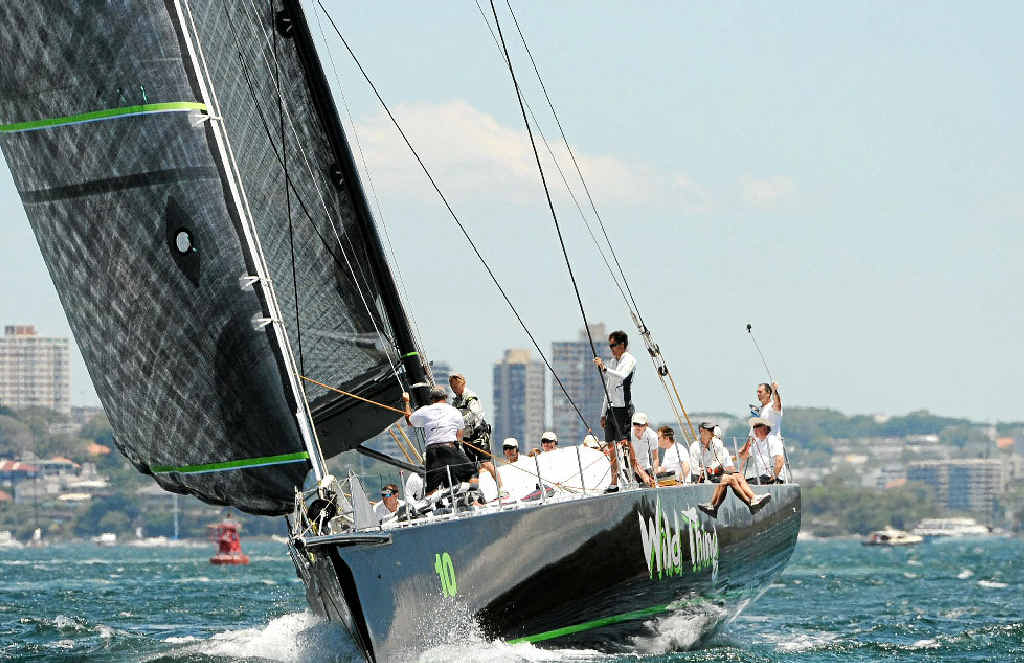 HOBART HOPES: Wild Thing in action during the SOLAS Big Boat Challenge on Sydney Harbour. Buddina’s Dave Turton will be on board as navigator for Thursday’s big race. HOBART HOPES: Wild Thing in action during the SOLAS Big Boat Challenge on Sydney Harbour. Buddina’s Dave Turton will be on board as navigator for Thursday’s big race.